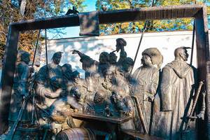 Памятник «Запорожцы пишут письмо турецкому султану»